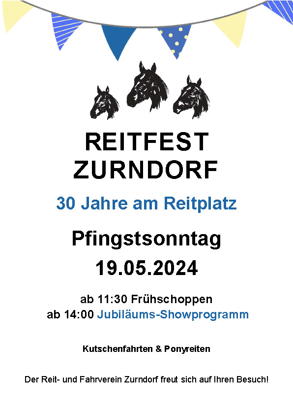 Reitfest Zurndorf Plakat